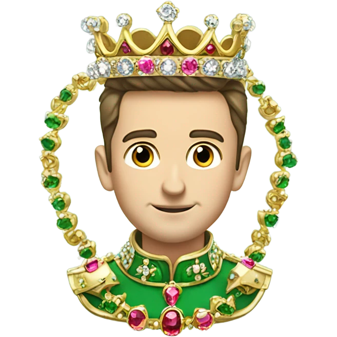 Zelensky with crown  emoji