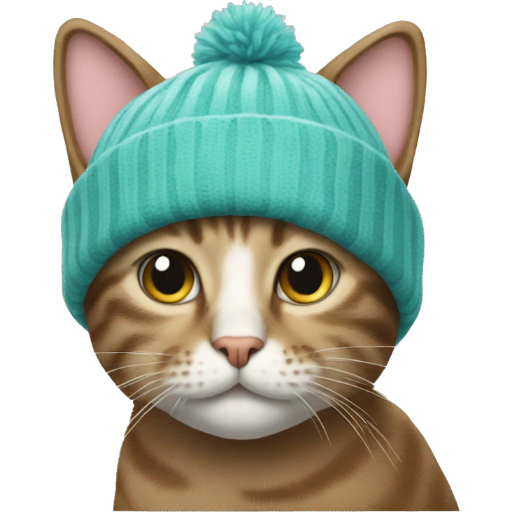 Cat wearing a beanie  emoji