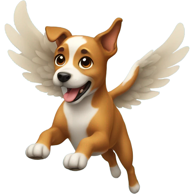 Dog flying emoji