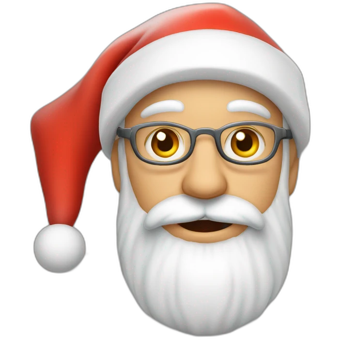 Père Noël avec un chat🎅🏻 emoji