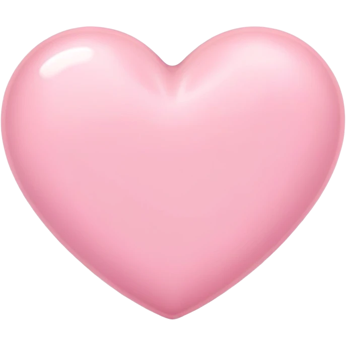 pastel pink heart emoji