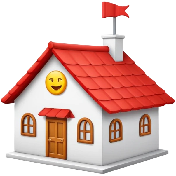 a shop emoji with an alternating red and white roof emoji