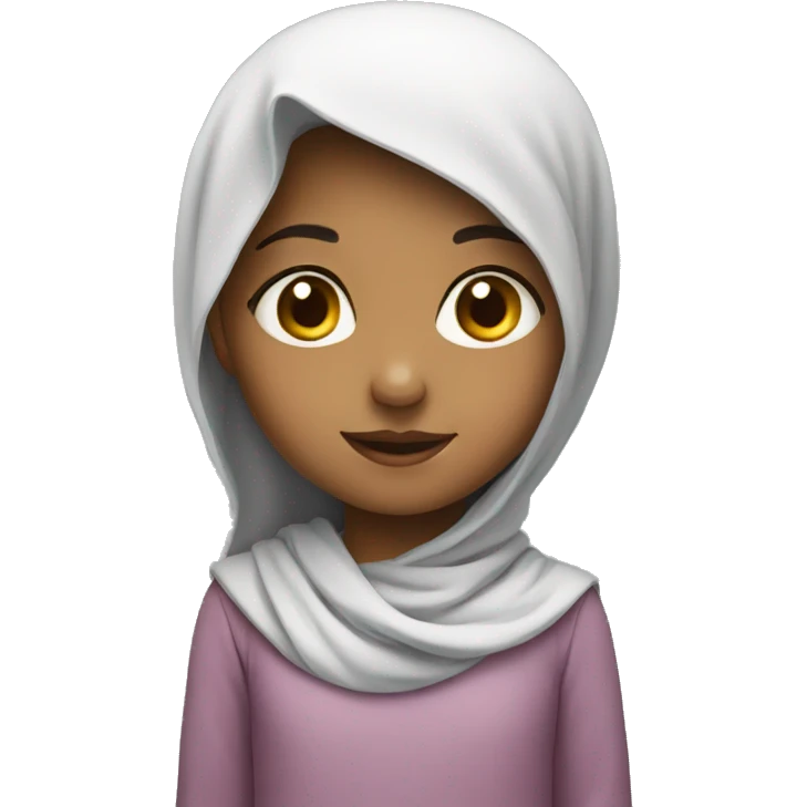 Arabic, little girl, child. emoji