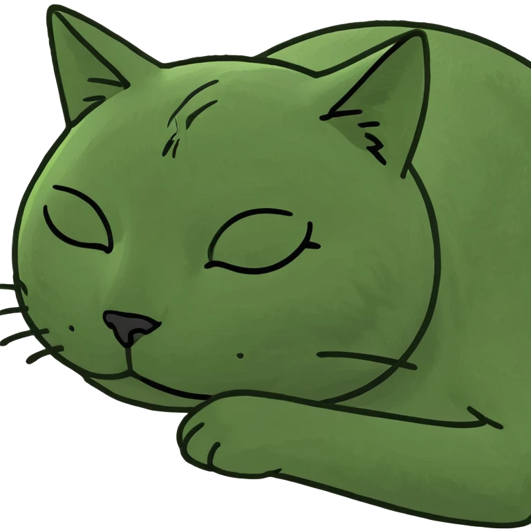 cat sleeping emoji