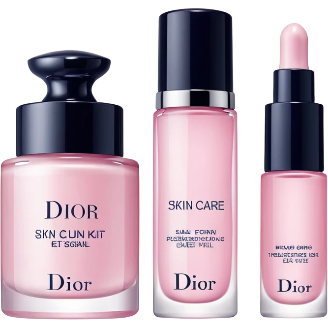 Dior skin care Kit pink best quality  emoji