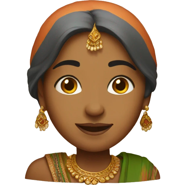 An indian women in indian attire emoji