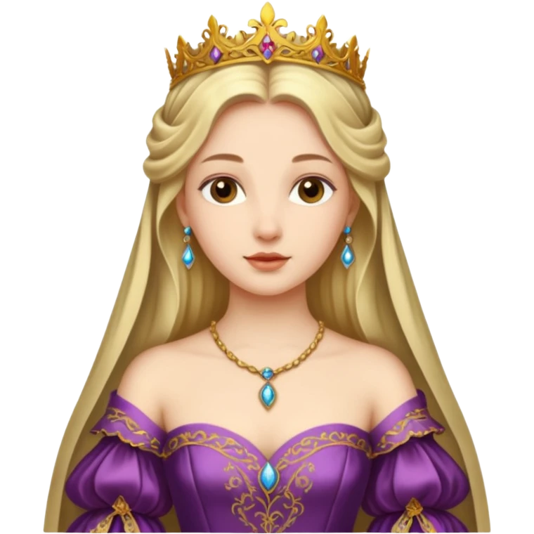 Renaissance princess with full dress emoji