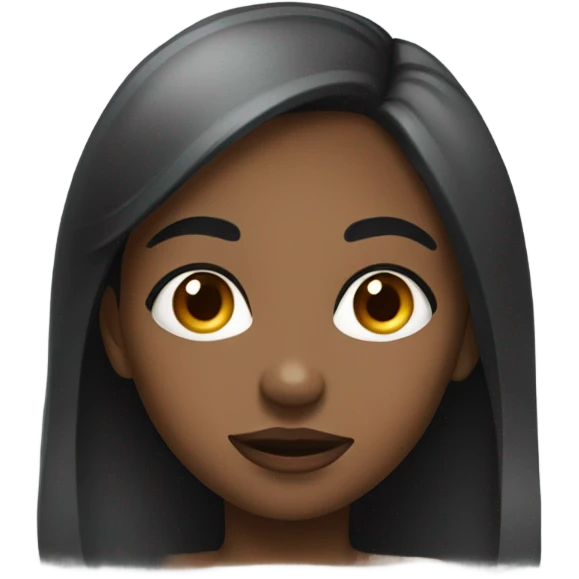Black girl side eyeing  emoji