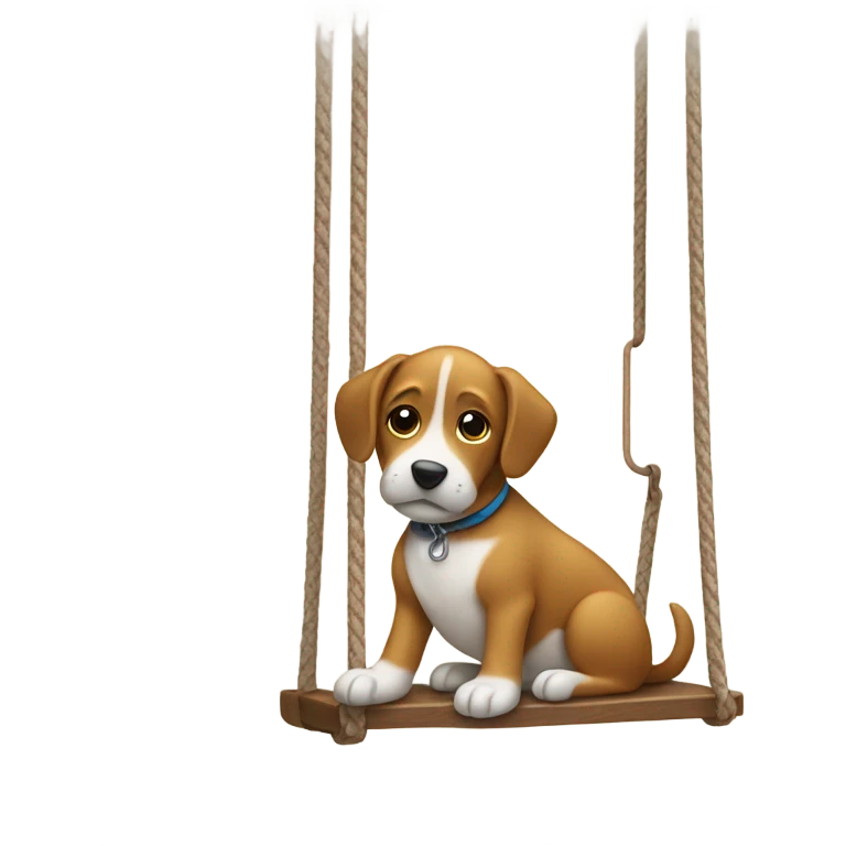 dog with swing emoji