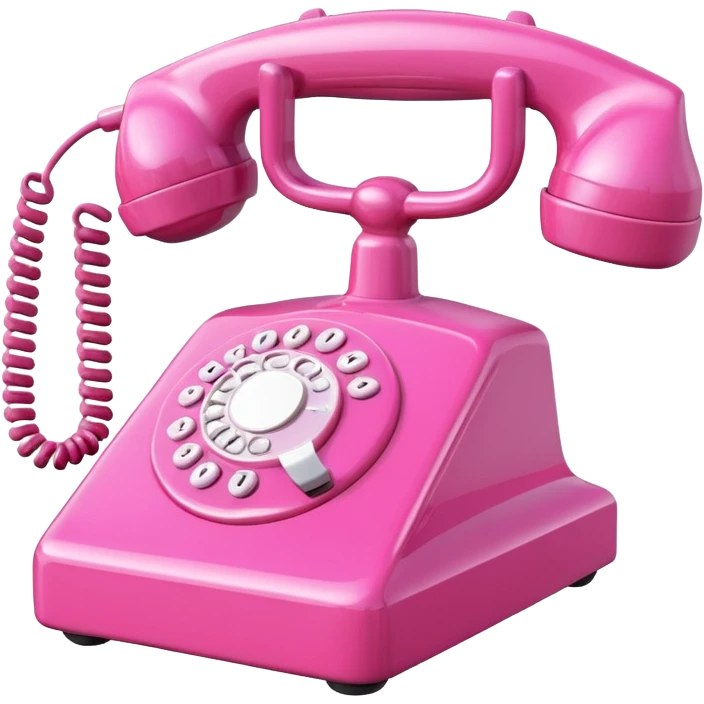 pink phone emoji