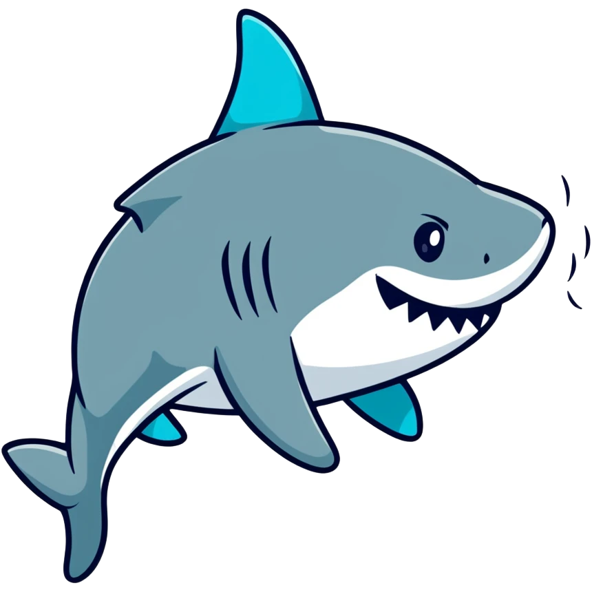 shark wearing a top hat emoji