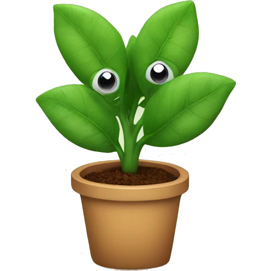 plant with eyes on leaves  emoji