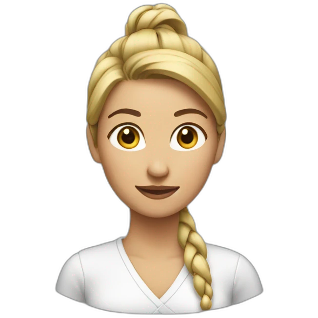Woman with ponytail  emoji