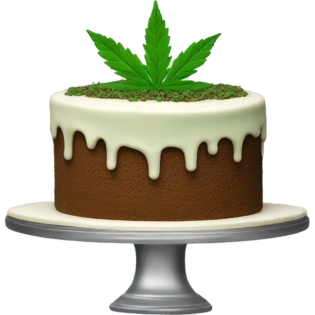 Weed cake emoji