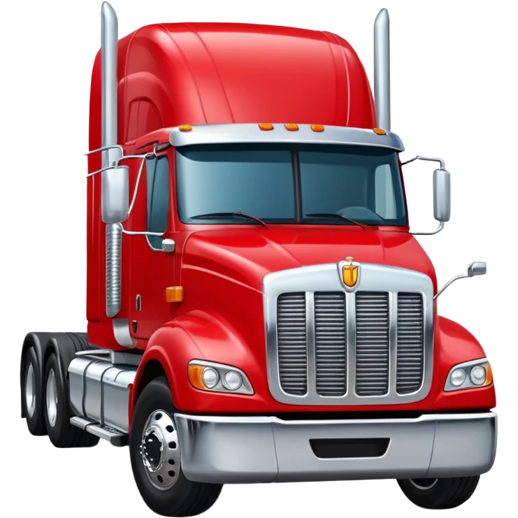 18 wheeler truck international facing me  emoji