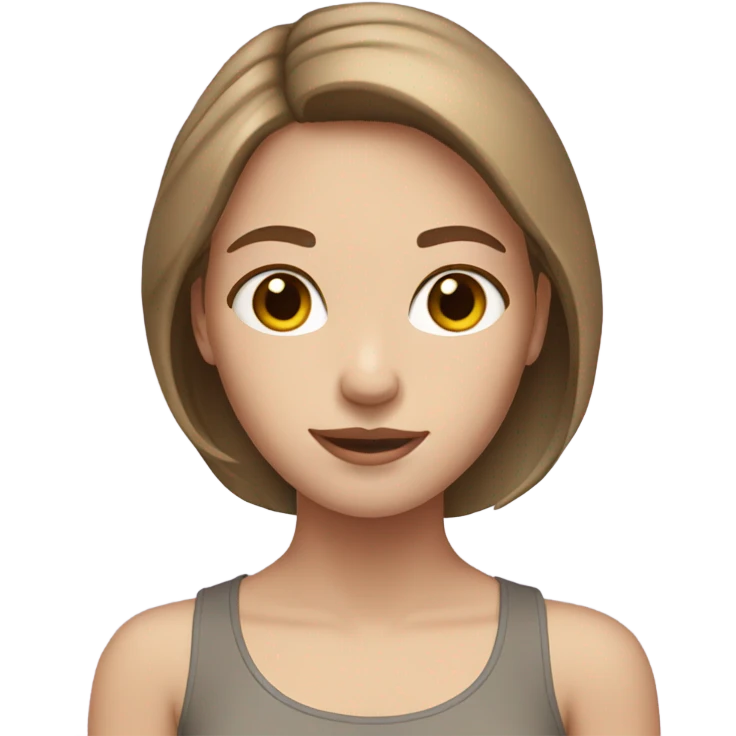 Pale brunette girl emoji