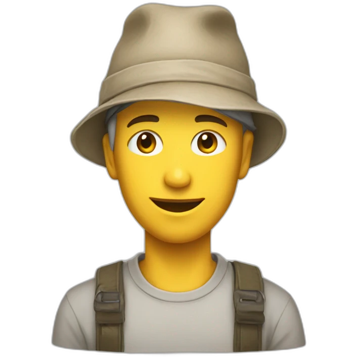 Ver de terre avec un bonnet emoji