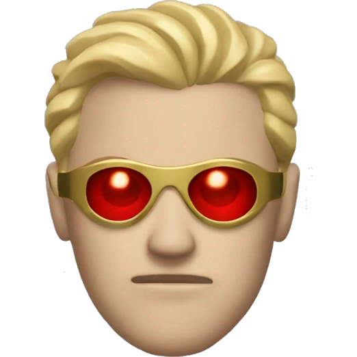 homelander with laser red eyes emoji