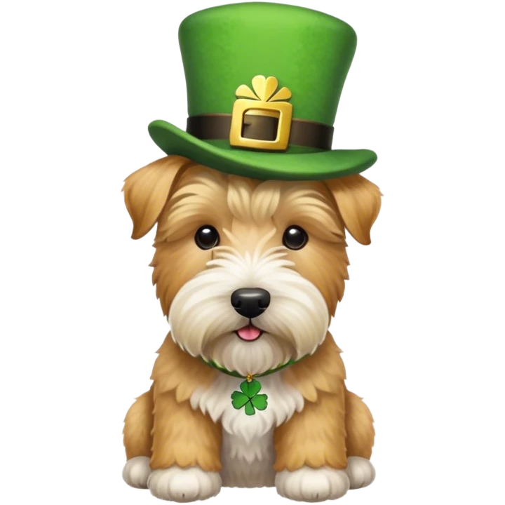 wheaten terrier st patrick’s day emoji