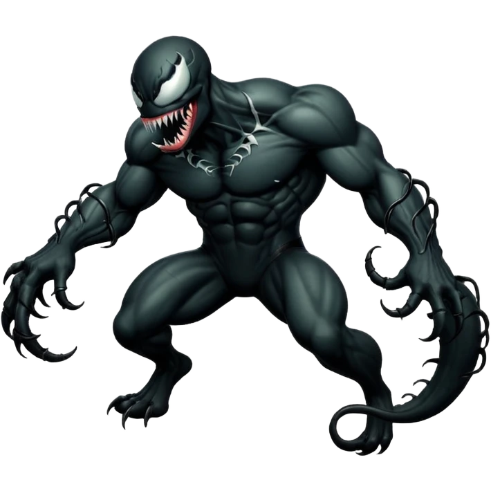 Venom crawling, no chest logo emoji