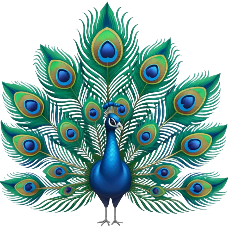 Peacock feathers single  emoji