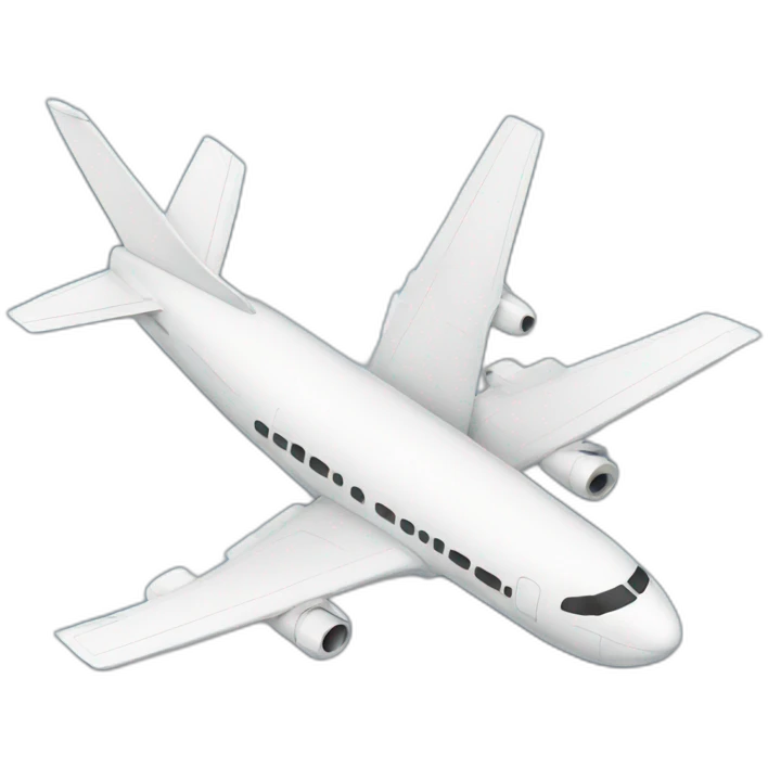 fallen airplane emoji