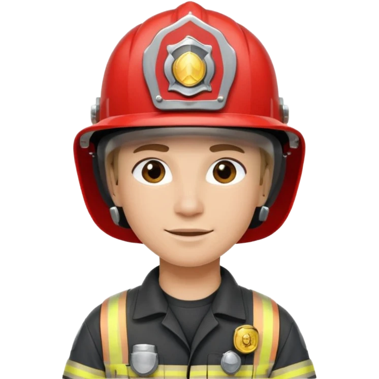Fireman with earrings 
 emoji