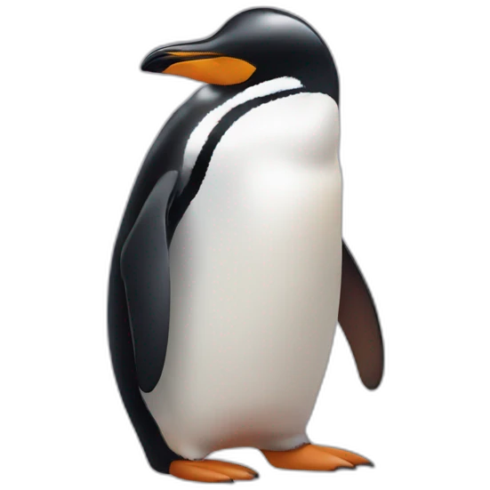 penguin giving a hug emoji