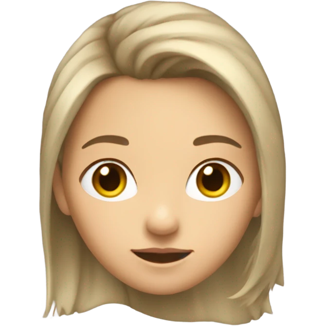 Girl turned around emoji