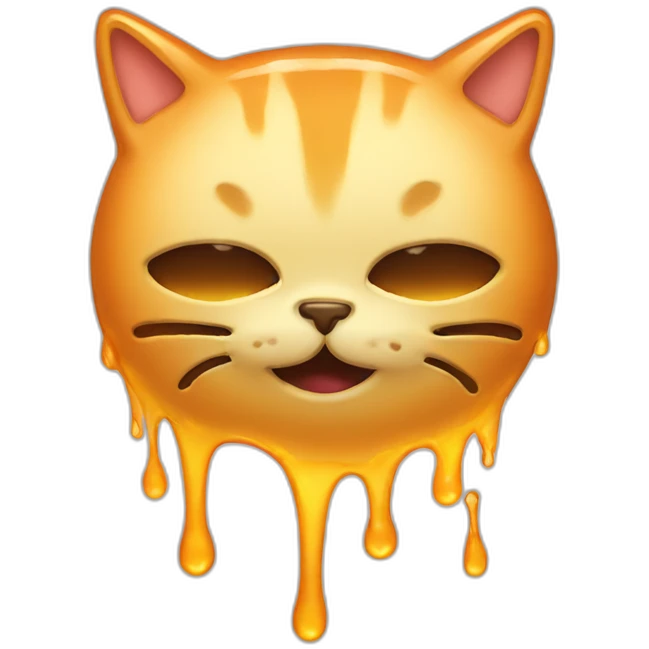 melting cat face emoji