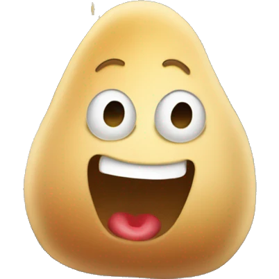 potato melting on top of an escalator  emoji