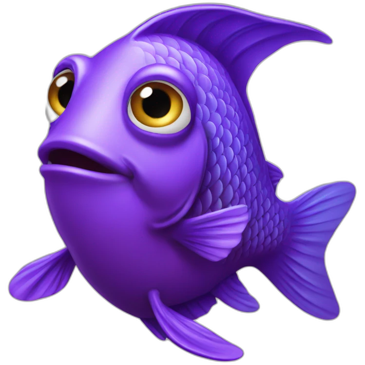 Poisson violet emoji