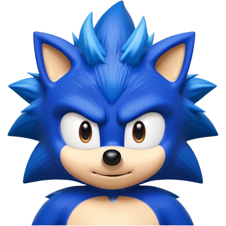Sonic the hedgehof showing fuck you emoji
