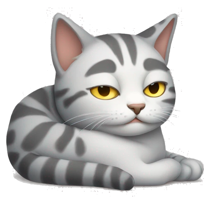 sleepy cat emoji