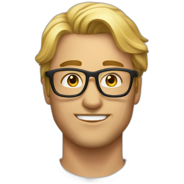 Человечек в очках emoji