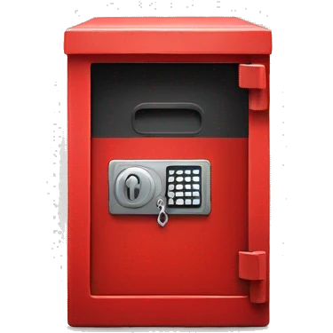 red safe box emoji