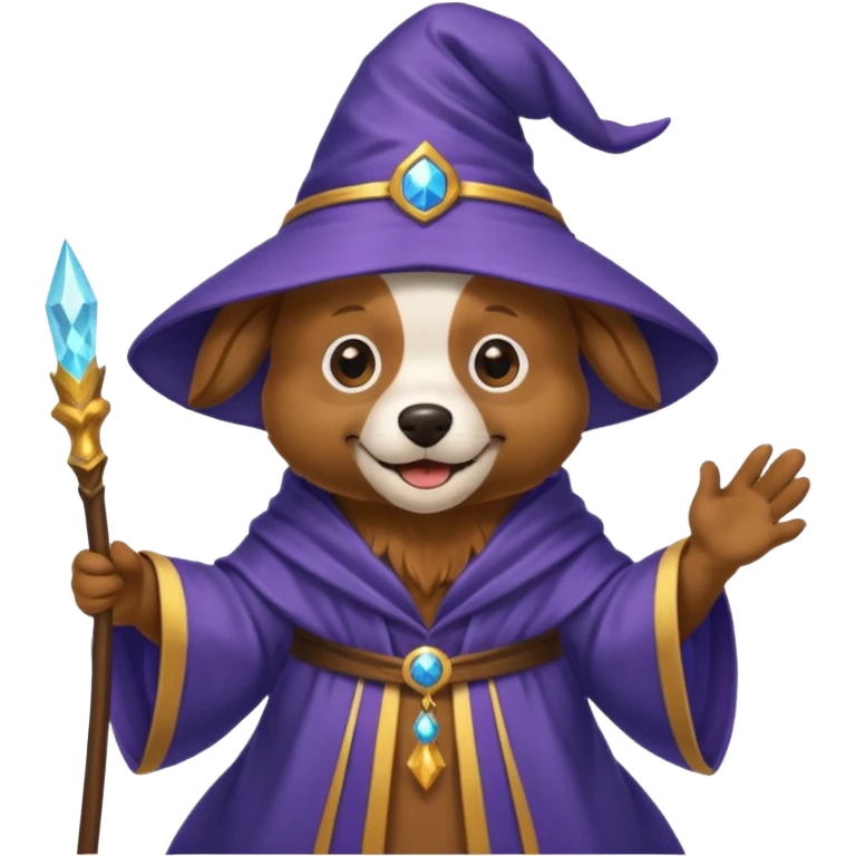 Dog wizard emoji