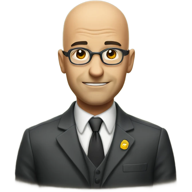 Smelly principal with bald head emoji