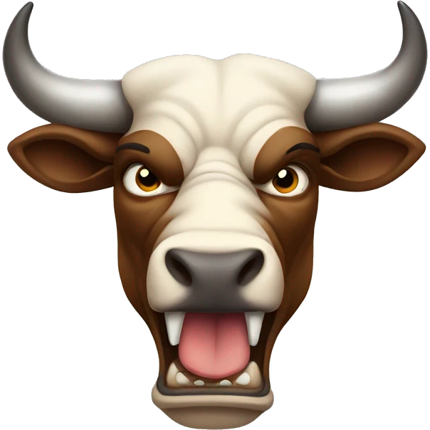 Angry bull  emoji