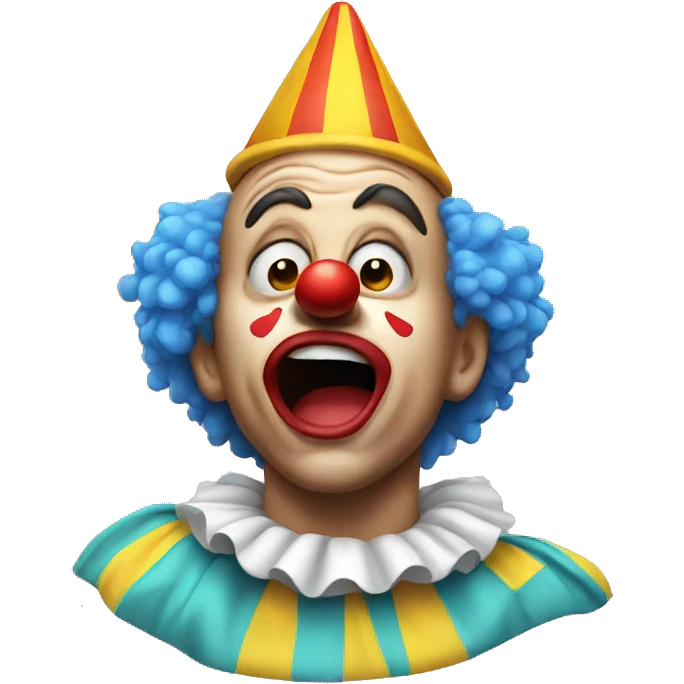 Clown crying emoji