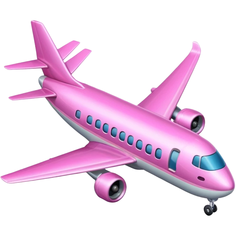 avión rosa emoji