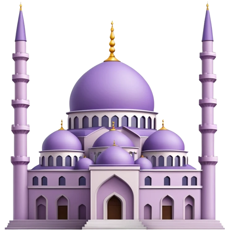 Light purple İstanbul mosque under construction  emoji