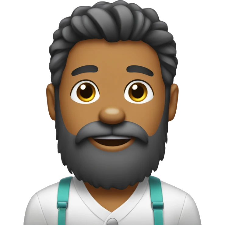 Dog getting a beard trim emoji