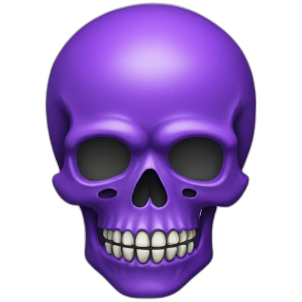purple skull emoji