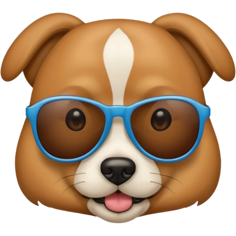 dog face wearing sunglasses emoji