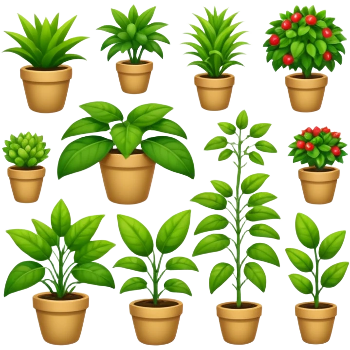 plants culture. Transparent background emoji