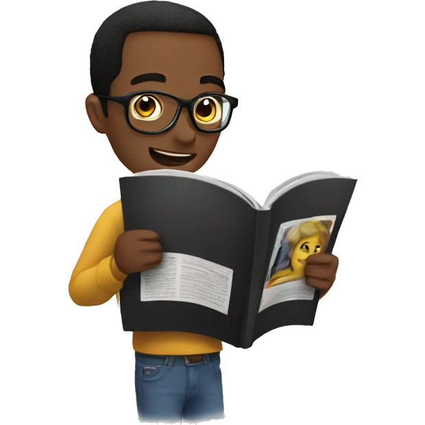 READING A MAGAZINE emoji