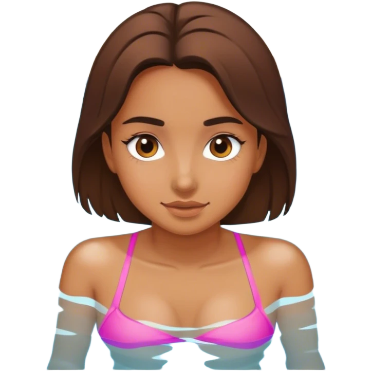 Girl in pool emoji