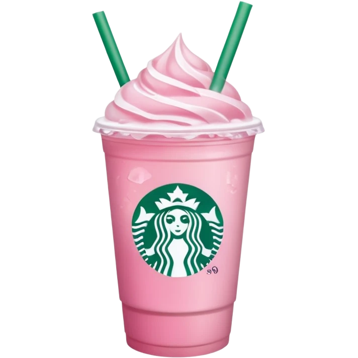 A Starbucks pink drink emoji