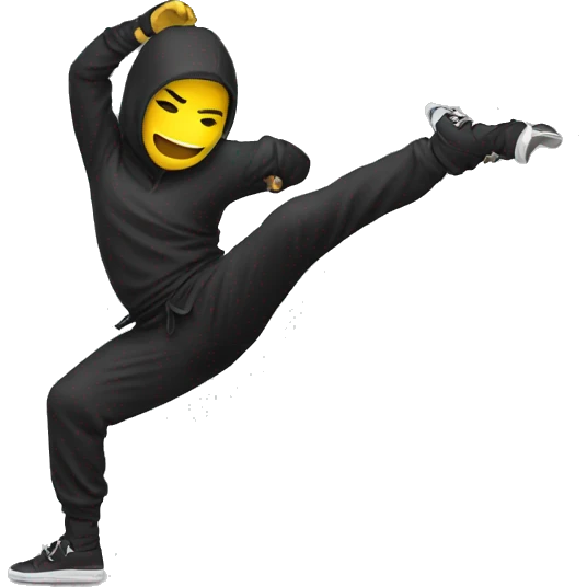 break dance ninja emoji